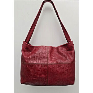 Women's Quality Plinio Visona Bag Shoulder Bag Italian Leather Muted Red